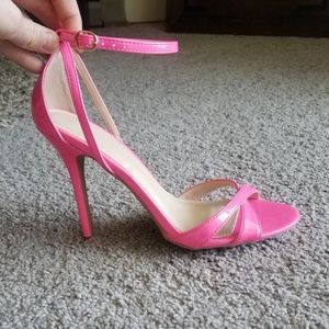 Wild Diva Pink Strappy Heels